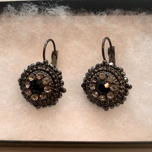 Gothic Black Metal Earrings